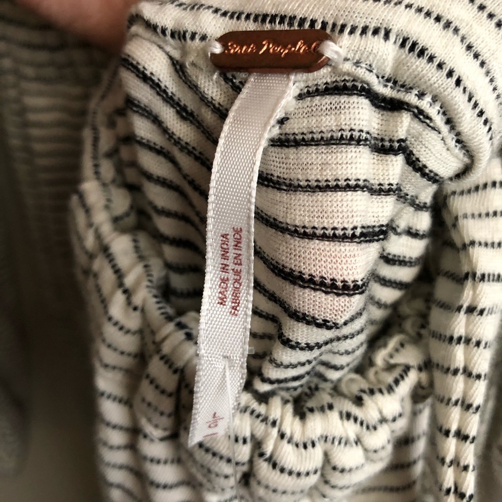 Free People Striped Lazy Sunday Cut Out Jumpsuit